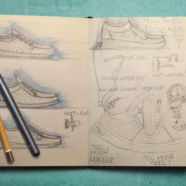 Redesigning a footwear Classic